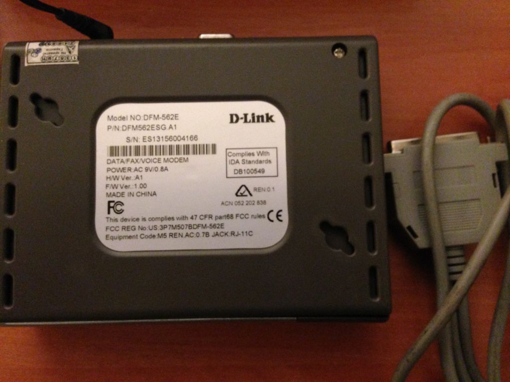 Modem Dial-up 56k D-Link DFM 562E - фото фото фото 3