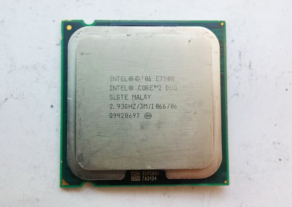 100шт процессоров Core™2 Duo E7500 2.93GHz/3M/1066 LGA775 Вживане - фото фото фото 1