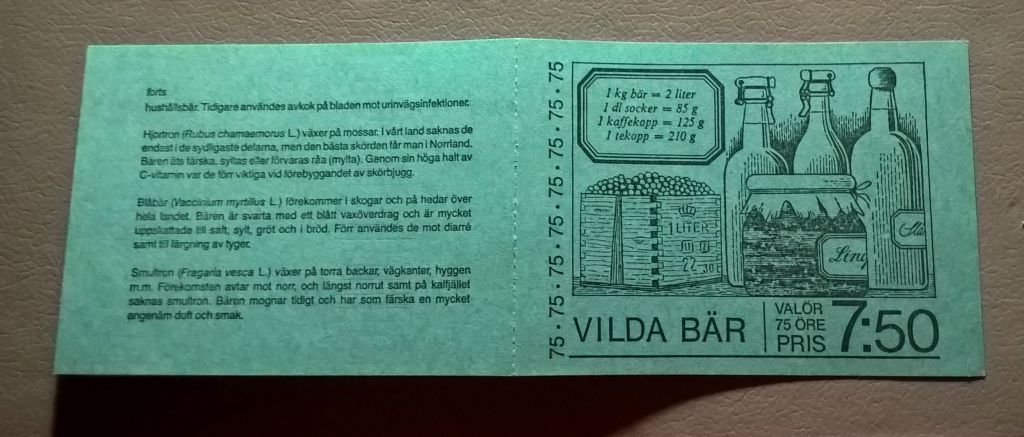Швеция Флора Ягоды 1977 - буклет - фото фото фото 3
