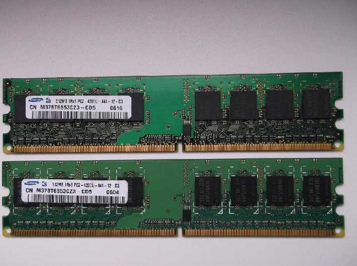 DDR2 2x512Mb PC2-4200/533MHz Samsung - фото фото фото 0