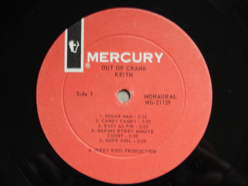 Keith ‎– Out Of Crank  (Mercury ‎– MG 21129, USA) EX+/EX+ - фото фото фото 2