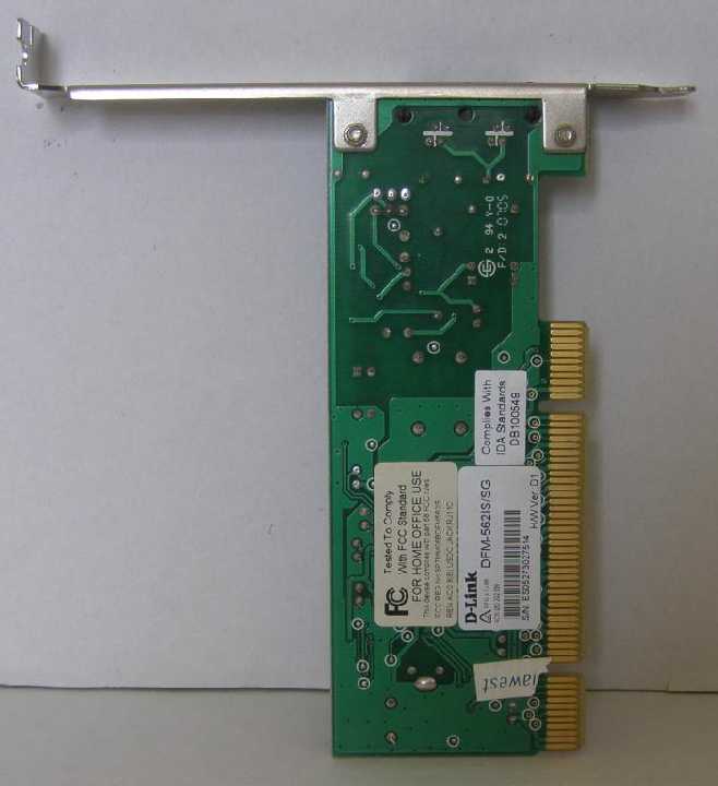 Модем D-Link DFM-5621S 56K Internal Data/Fax/Voice - фото фото фото 1