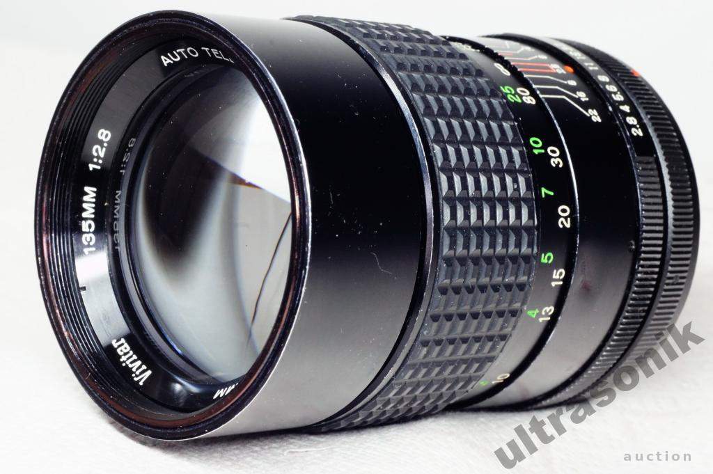 Об'єктив портретник Canon FD Vivitar 135mm/2,8 ф55мм Вживане - фото фото фото 3