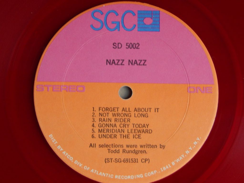 Nazz ‎– Nazz Nazz  (SGC ‎– SD 5002, US) EX+/EX+ Red Vinil - фото фото фото 3