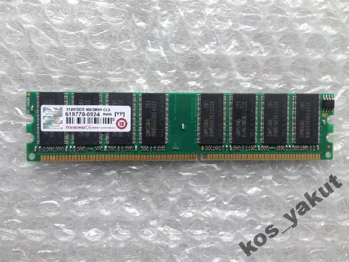 DDR 512Mb 400 MHz PC-3200 TRANSCEND - фото фото фото 0
