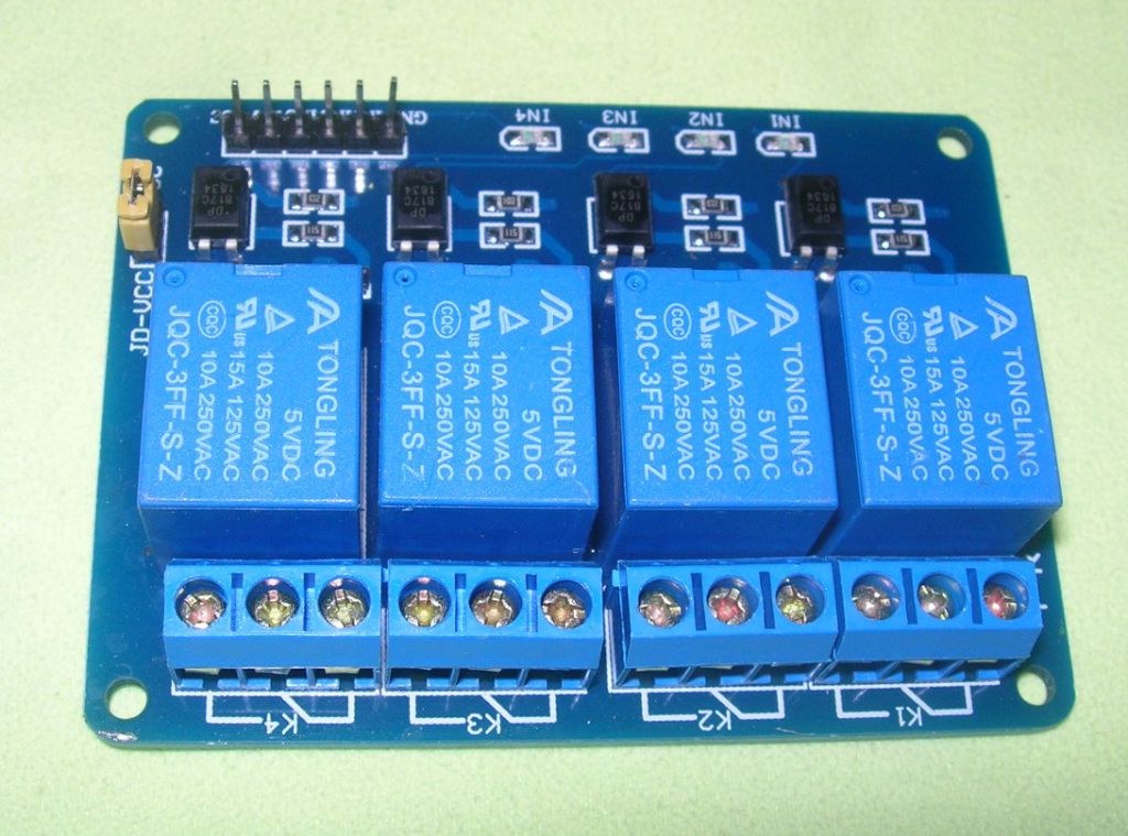 Модуль на четыре реле 5В для Arduino - фото фото фото 0