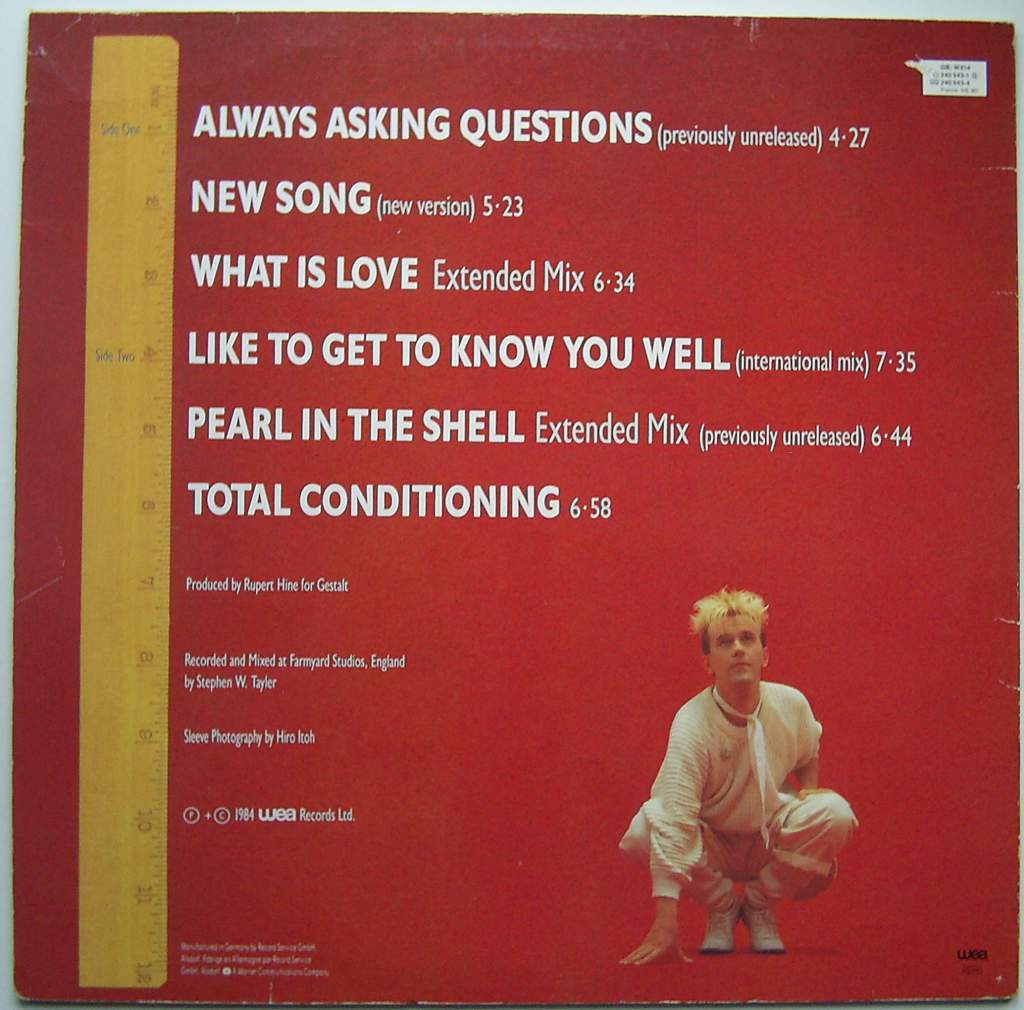 HOWARD JONES  The 12" Album LP  VG++/EX- - фото фото фото 1