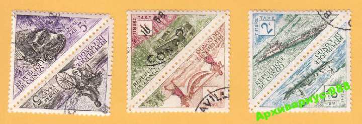АВТО 1961 КОНГО Корабли Велосипед Грузовик Сцепка - фото фото фото 0