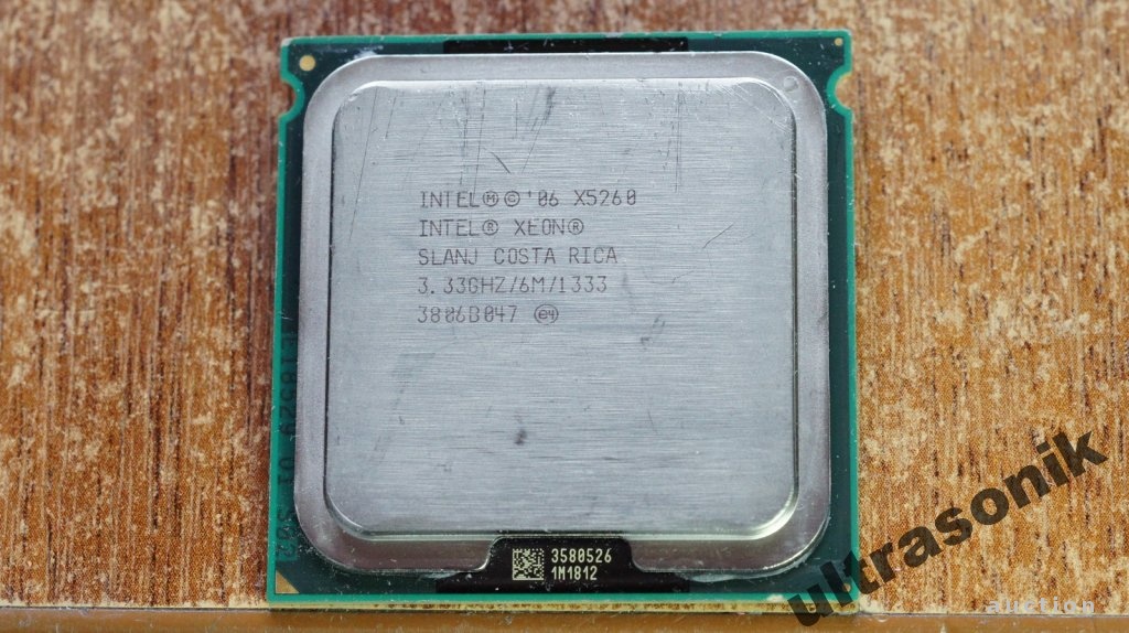 Процессор 2x ядерный Xeon X5260 3.3GHz/6M/1333 socket 771 Вживане - фото фото фото 0