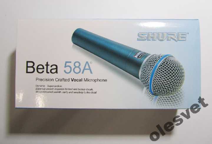 МИКРОФОН SHURE Beta 58A А класс + кнопка - фото фото фото 5