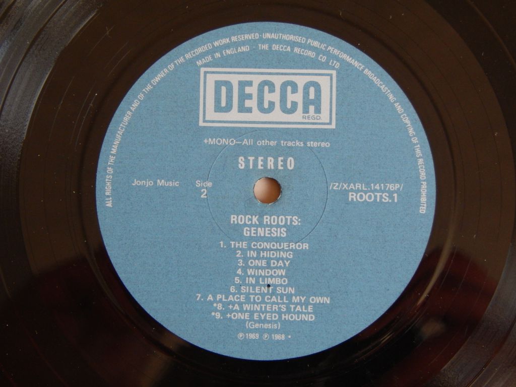 Genesis ‎– Rock Roots   (Decca ‎– ROOTS.1, UK) EX+/EX+ - фото фото фото 3