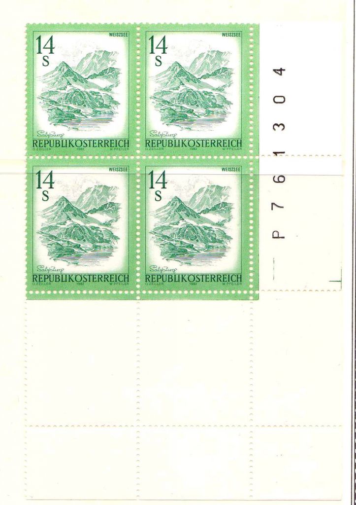 ZM Австрия 1982 г MNH - квартблок - фото фото фото 0
