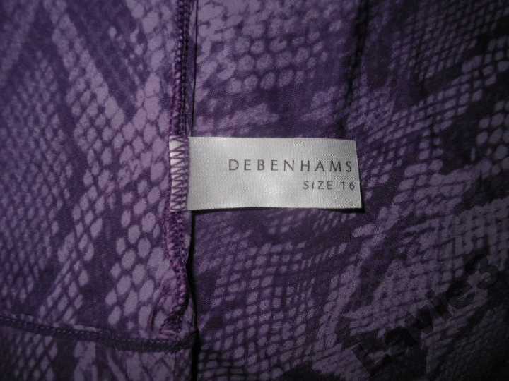 Debenhams,Англия! Фиолетовая майка Новая 16/L/48 - фото фото фото 6