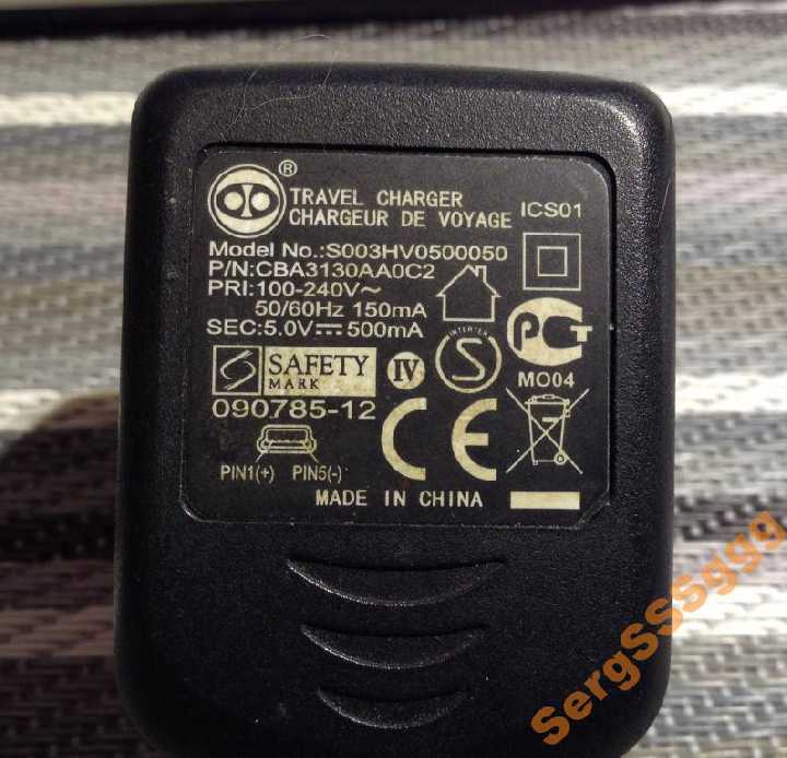 Зарядное устройство, зарядка, miniusb, 5v, 500mA - фото фото фото 2
