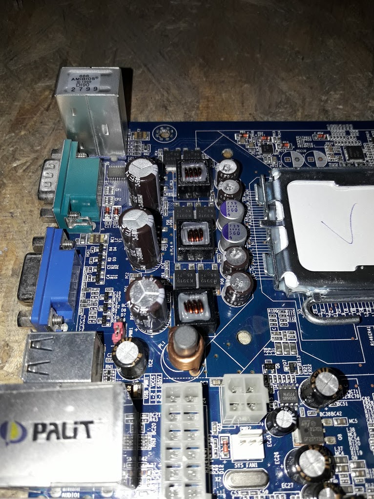 Мат. плата Palit 945GC1066 (OEM) LGA775 MicroATX 2DDR2 - фото фото фото 2