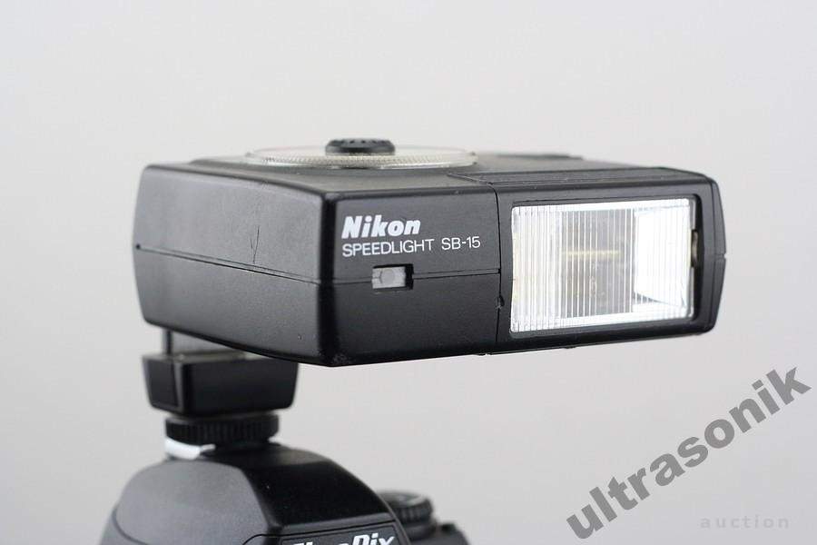 Фотоспалах фотовспышка Nikon Speedlite SB-15 для Nikon Japan Вживане - фото фото фото 0