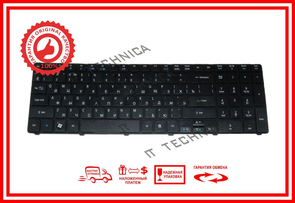 Клавиатура ACER EasyNote LM85 TM85 Черная RUUS - фото фото фото 0