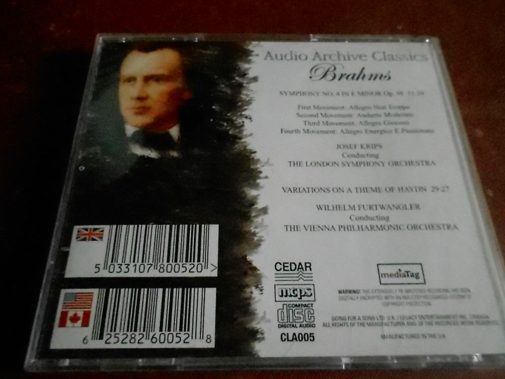 Brahms Symphony No.4 / Variations On A Theme Of Haydn CD фирменный б/у - фото фото фото 1