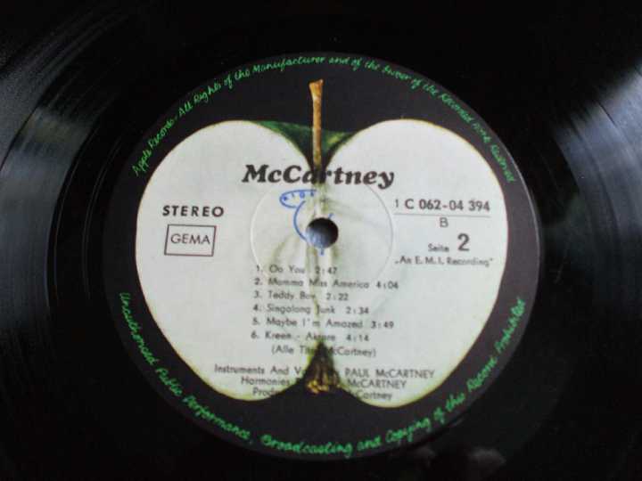 McCartney-McCartney 1970 (Germany) EX+/EX+ - фото фото фото 4