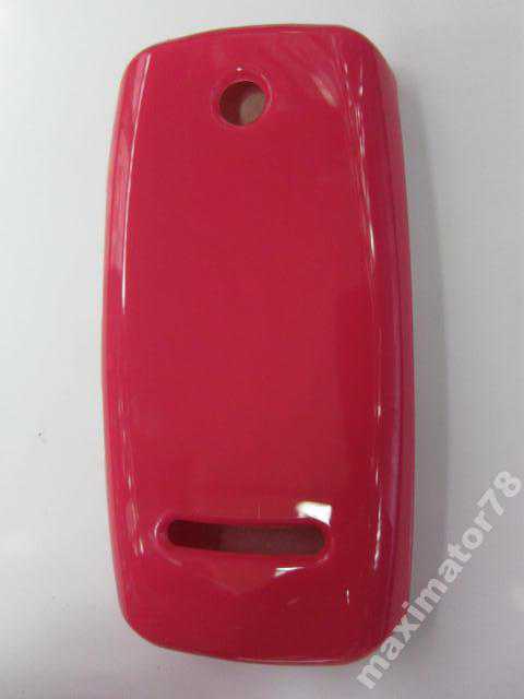 ЧЕХОЛ COVER NOKIA ASHA 305 306 малин глянец - фото фото фото 1