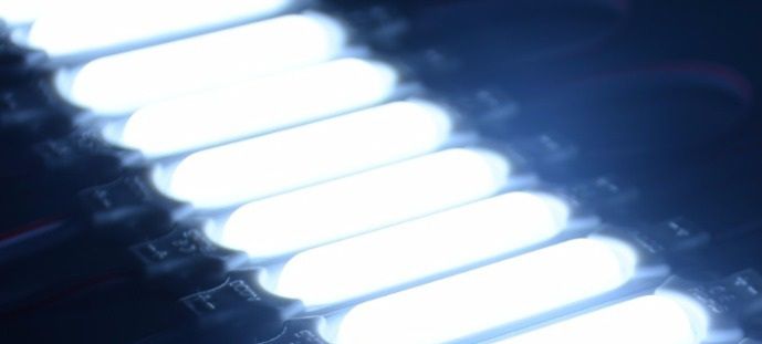 Светодиодный LED модуль COB W белый герметичный IP65 с линзой - фото фото фото 1