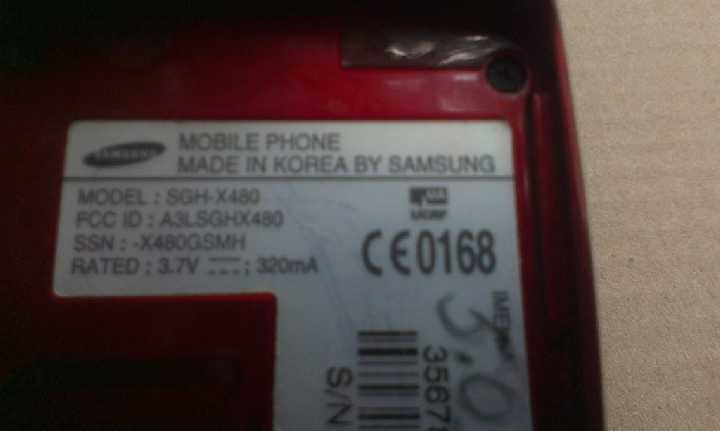Мобильный телефон Samsung SGH-X480,без акб - фото фото фото 2