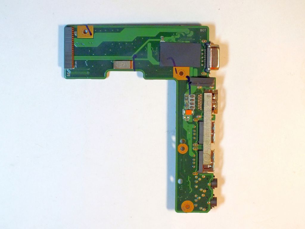 Плата   разъёмов   USB ,  аудио ,  VGA  ноутбука ASUS X52N - фото фото фото 1