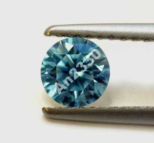 Голубой бриллиант 0.59 ct 5.50 мм VS1 - фото фото фото 0