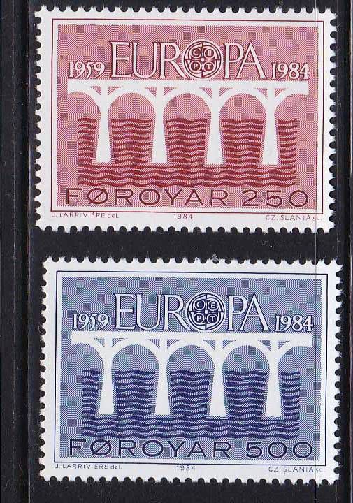 ZM Фареры / Фарерские о-ва 1984 г  MNH - EVROPA - фото фото фото 0