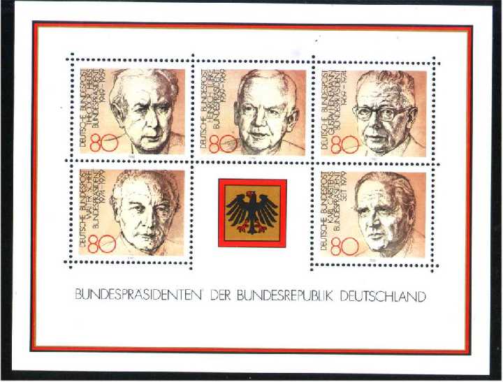 ZM Германия ФРГ 1982 г MNH личности - фото фото фото 0