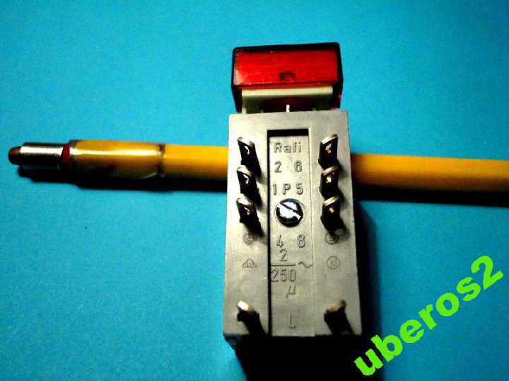 Выключатель сети для монитора 2А 250V новый - фото фото фото 1