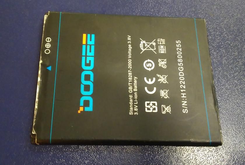 Doogee Kissme DG580 - аккумулятор ( батарея ) б/у - фото фото фото 1
