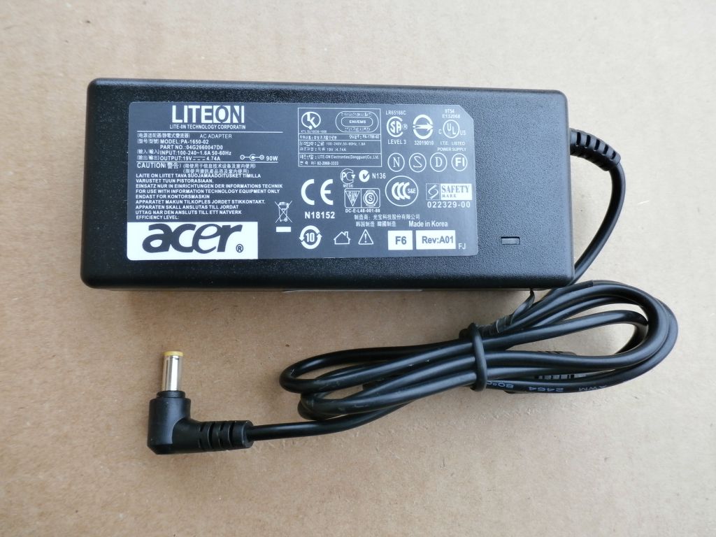 Блок питания для ноутбуков ACER 19V 4.74A 5.5x1.7 мм Liteon - фото фото фото 0