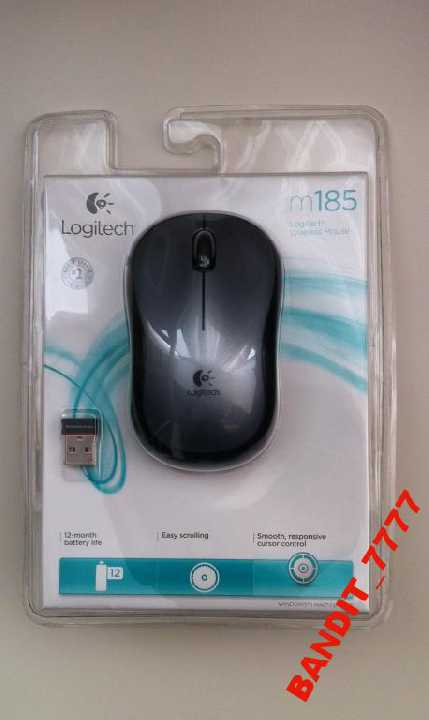 Logitech Wireless Mouse M185 - SILVER (910-003204) - фото фото фото 2