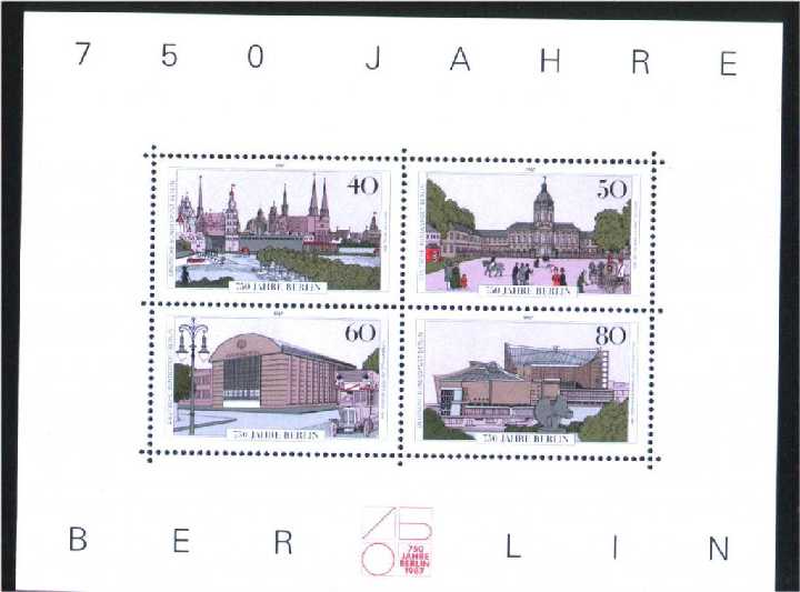 ZM  Германия Берлин 1987 г MNH - фото фото фото 0