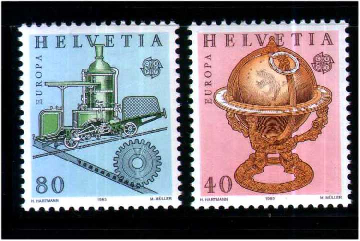 ZM Швейцария 1983 г  MNH - техника - фото фото фото 0