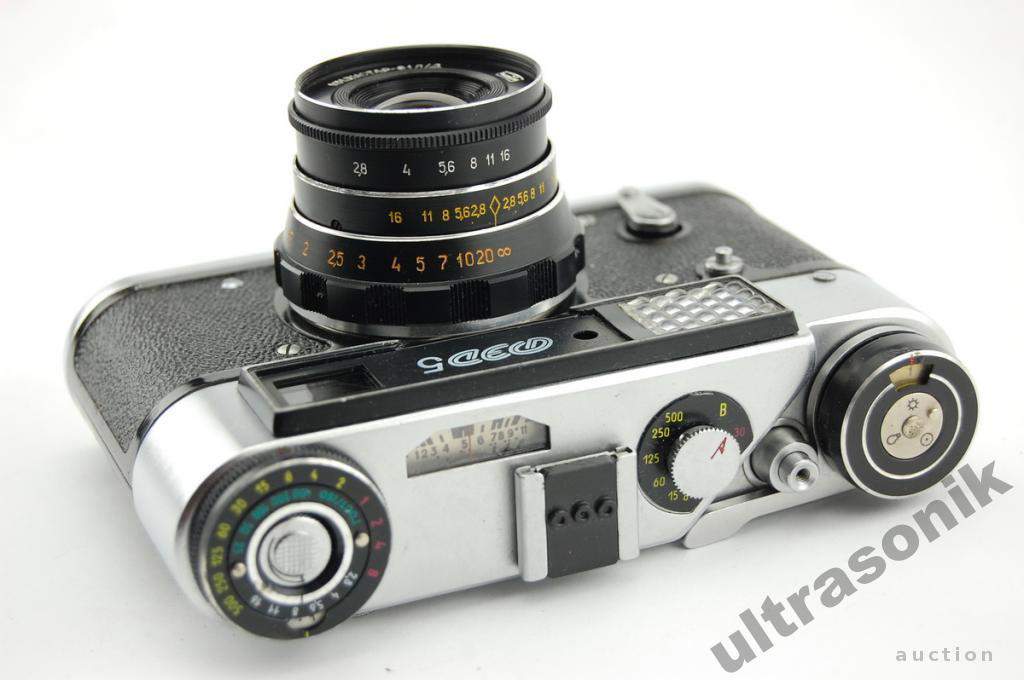 Компактный пленочный фотоаппарат ФЭД 5 + Индустар-61 Л/Д 55мм/2,8 Вживане - фото фото фото 1