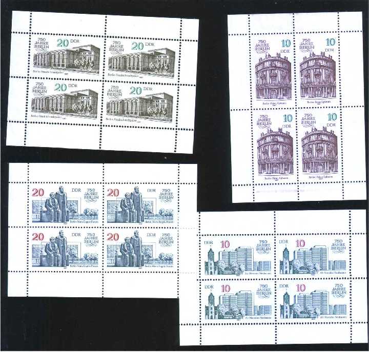 ZM ГДР  1987  г  MNH - 750 лет Берлину - фото фото фото 0