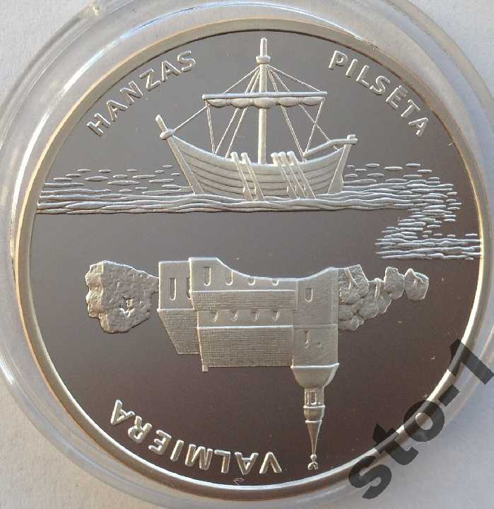 1 лат 2003 Ганзейский город Валмиера VALMIERA 925 - фото фото фото 3