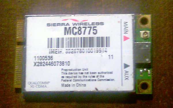 3G UMTS Модем Sierra MC8775- miniPCI-E - фото фото фото 0