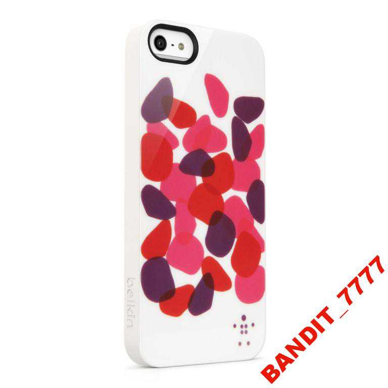 Чехол iPhone 5/5S Belkin Shield Petals Pink/Purple - фото фото фото 1