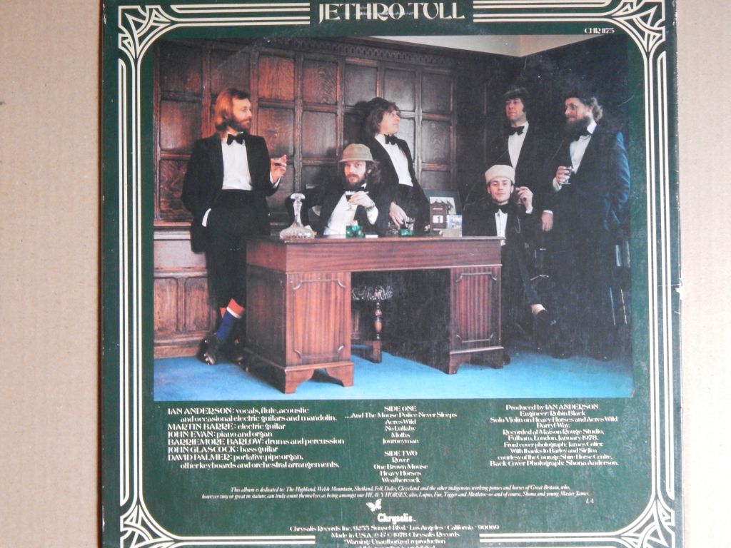 Jethro Tull ‎– Heavy Horses  (Chrysalis ‎– CHR-1175, US) EX+/NM- - фото фото фото 1