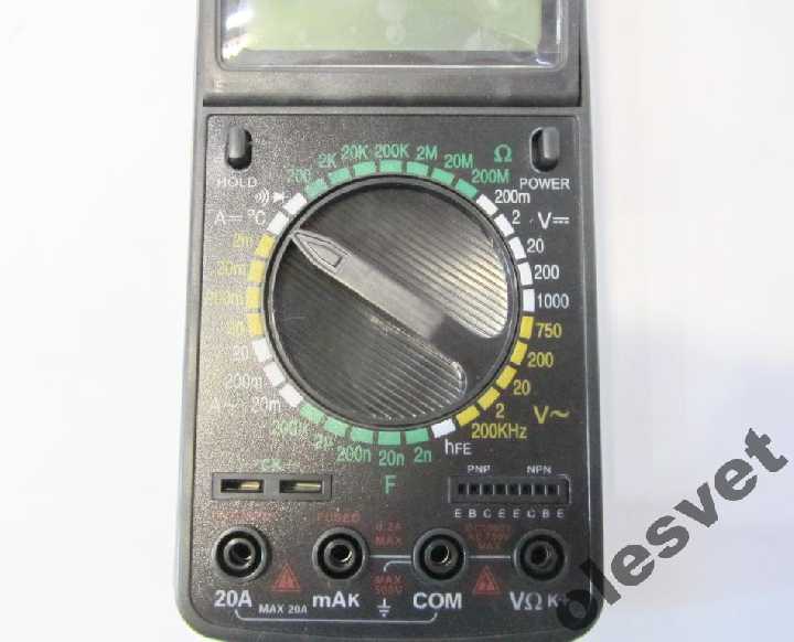 ТЕСТЕР DIGITAL MULTIMETER DT-9208 A - фото фото фото 3