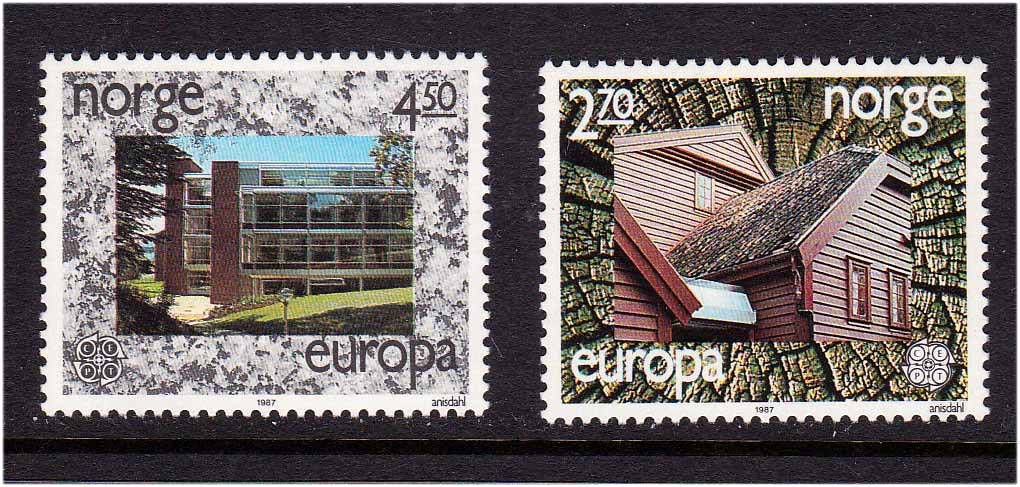 ZM  Норвегия 19871 г   MNH - архитектура - фото фото фото 0
