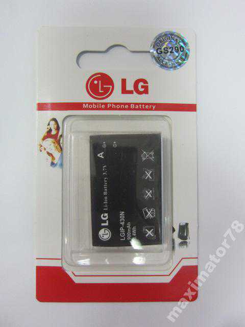 ОРИГИНАЛ АККУМУЛЯТОР БАТАРЕЯ LG IP-430N GS290 GU290 - фото фото фото 2