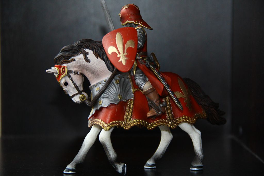 рыцарь на коне с мечем SCHLEICH 90-100мм ФРГ - фото фото фото 2