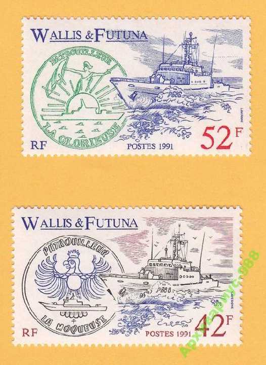 КОРАБЛИ 1991 УОЛЛИС и ФУТУНА Франция Колонии MNH** - фото фото фото 0