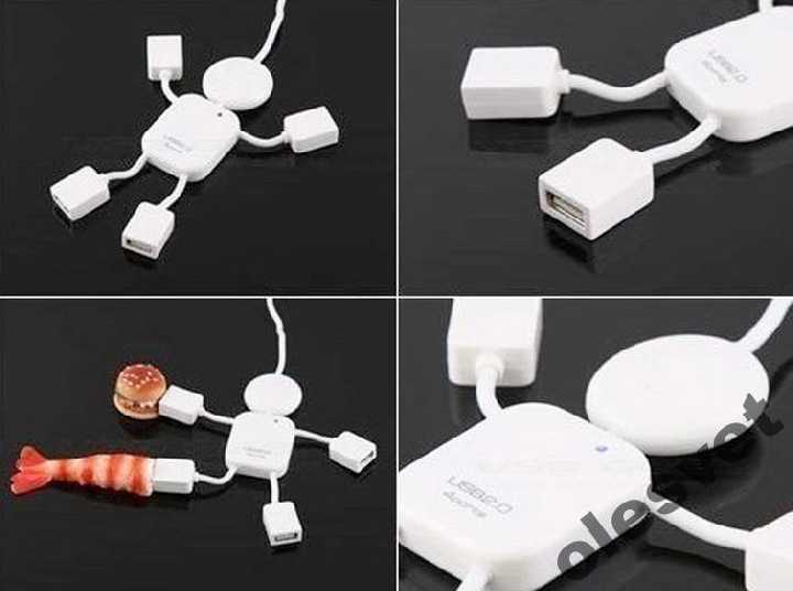 USB HUB 4 port  разветвитель Человечек - фото фото фото 2