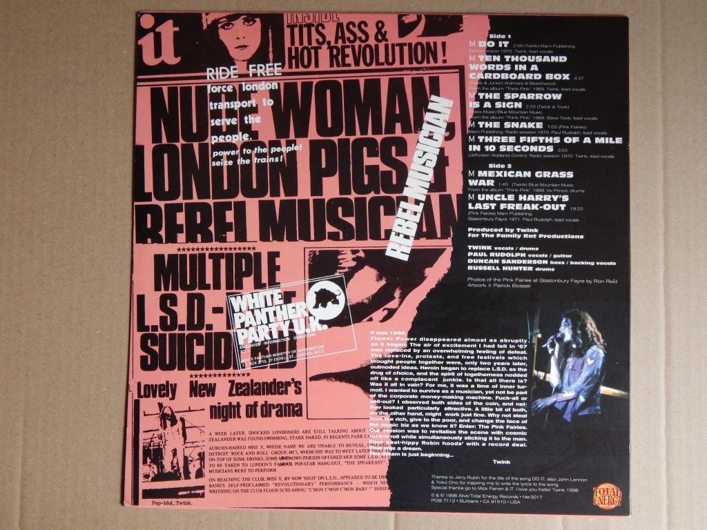 The Pink Fairies ‎– Do It!  (Total Energy ‎– NER3017, US) NM/NM- - фото фото фото 1