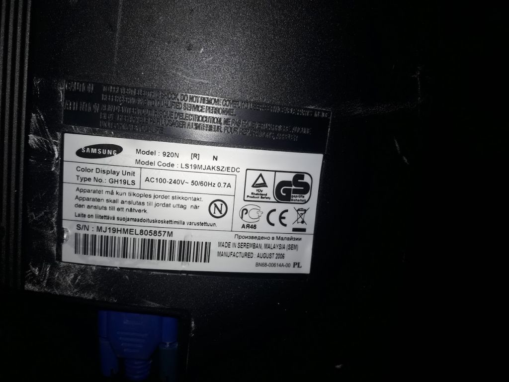 ЖК монитор 19 дюймов Samsung SyncMaster 920N №0712/3 - фото фото фото 4